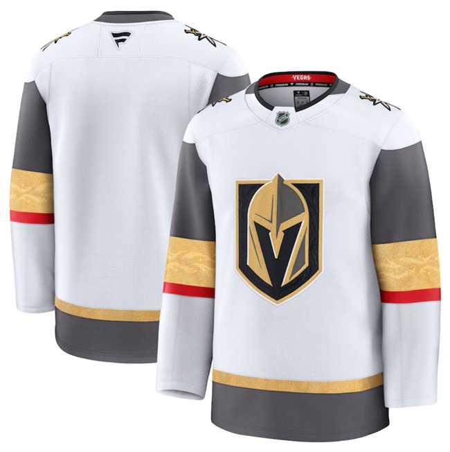 Mens Vegas Golden Knights Blank White 2024-25 Home Stitched Hockey Jersey Dzhi